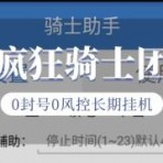 『高端精品』外面收费1688的疯狂骑士团挂机养老搬砖项目，单窗口保底利润5-20+『挂机脚本+详细教程』