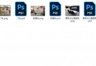 分享一套psd门头+收银台+办公室照片