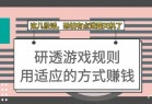 某付费文章：研透游戏规则 用适应的方式赚钱，这几段话 恐怕有点泄露天机了